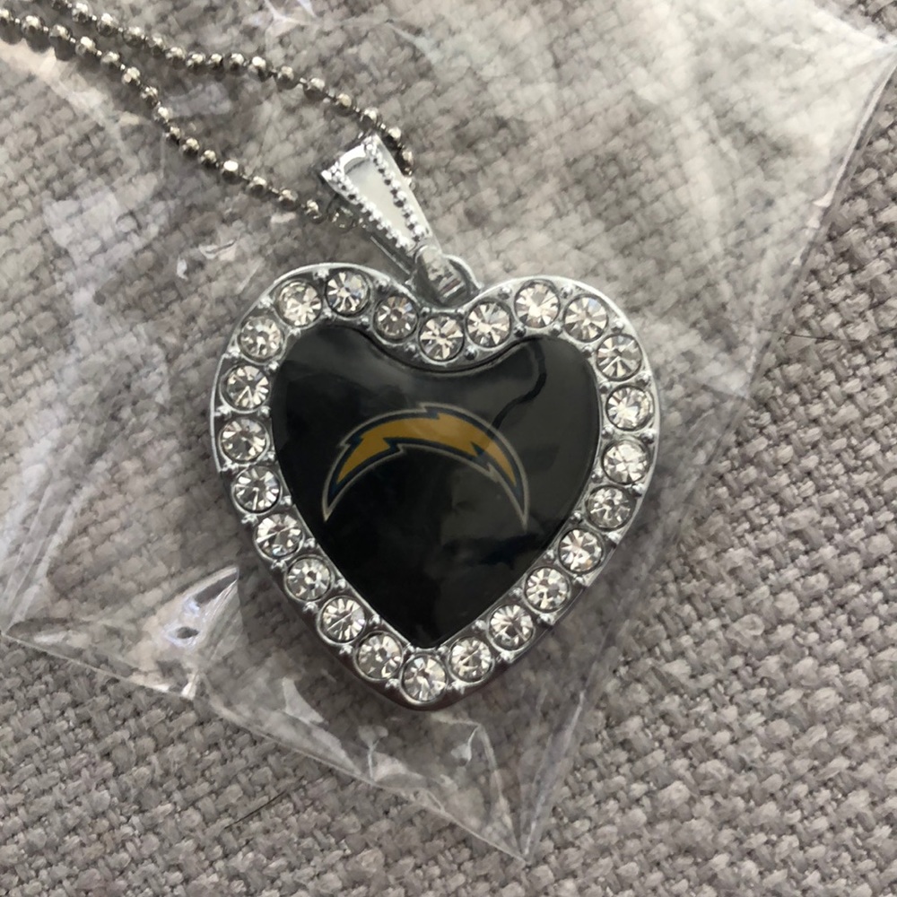 NFL Chargers Silver Necklace by Alyssa Milano NWT